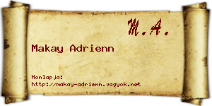 Makay Adrienn névjegykártya